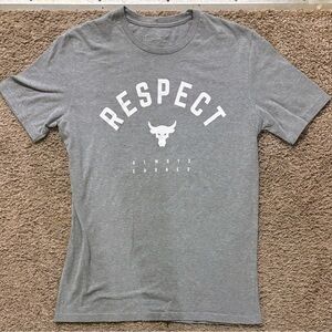 Under Armour Project Rock Men’s Sm Gray Respect Like New Condition